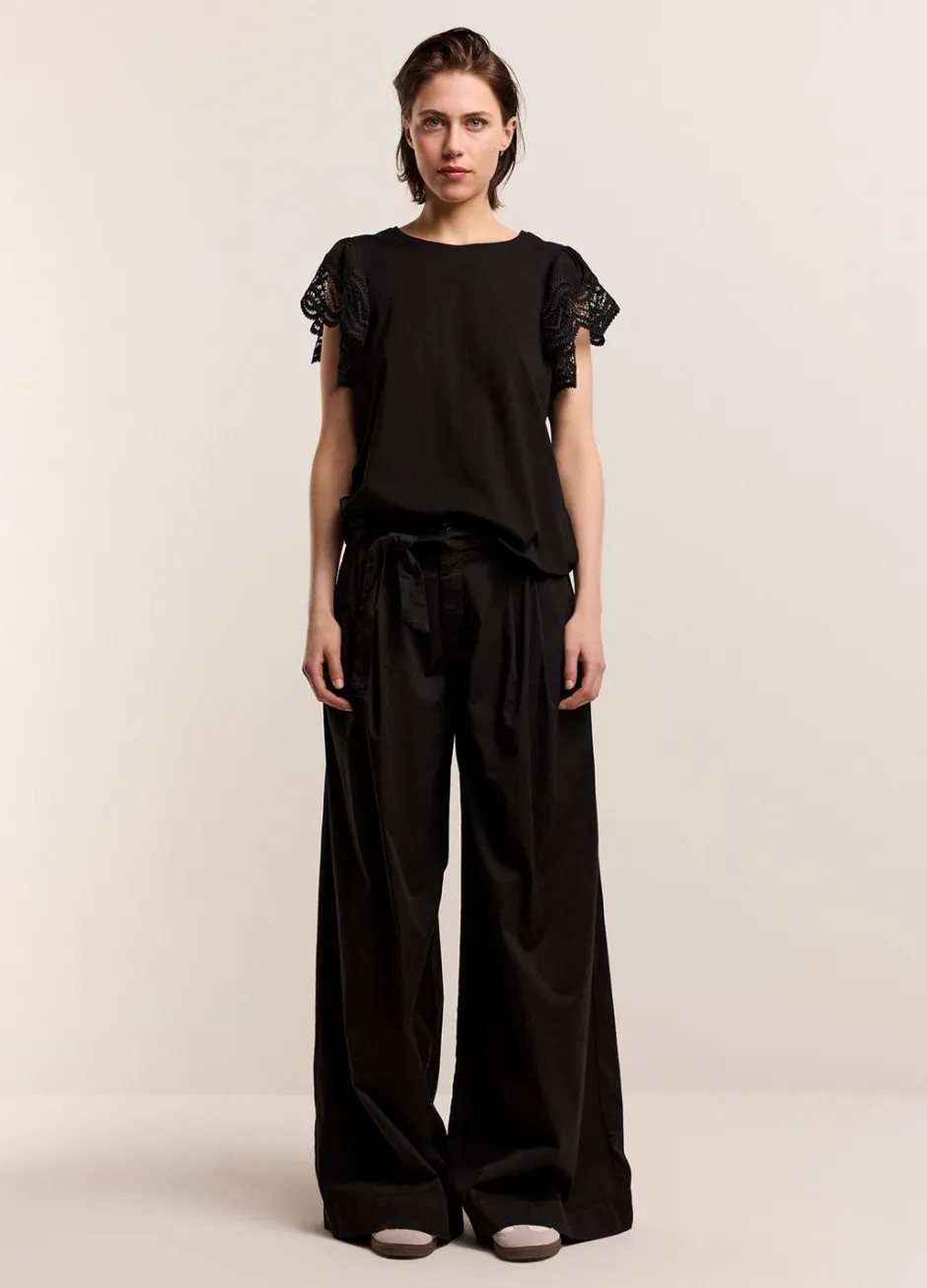 Vrouwen Summum Woman Jersey Top Met Kant