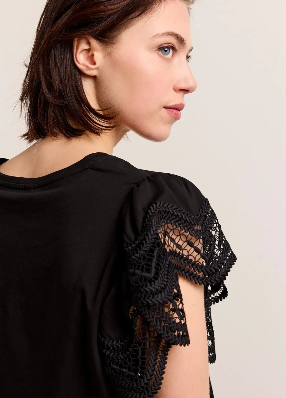 Vrouwen Summum Woman Jersey Top Met Kant