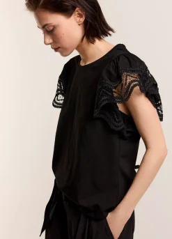 Vrouwen Summum Woman Jersey Top Met Kant