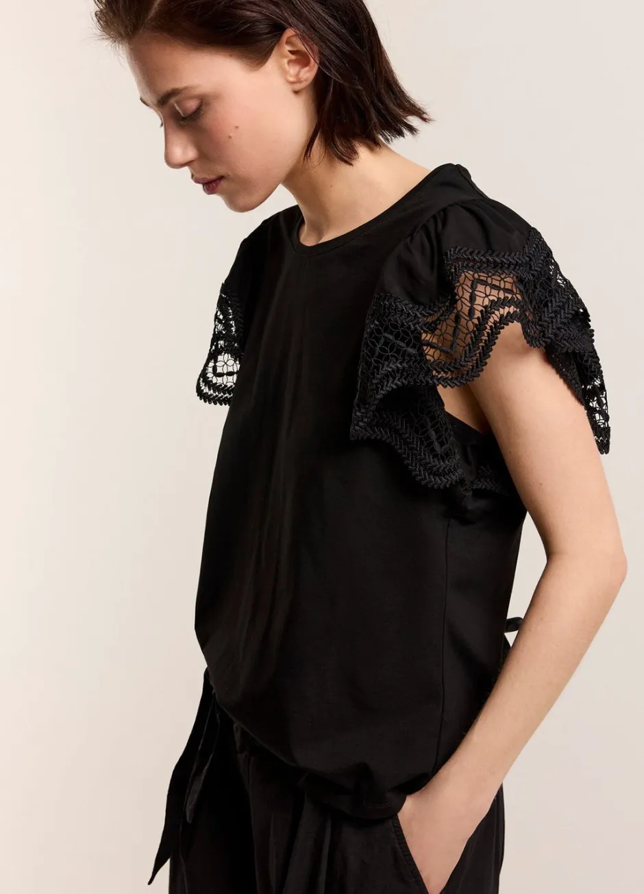 Vrouwen Summum Woman Jersey Top Met Kant