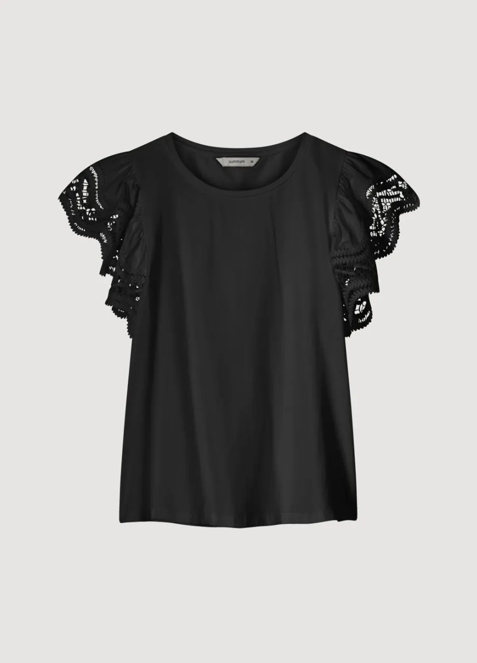 Vrouwen Summum Woman Jersey Top Met Kant