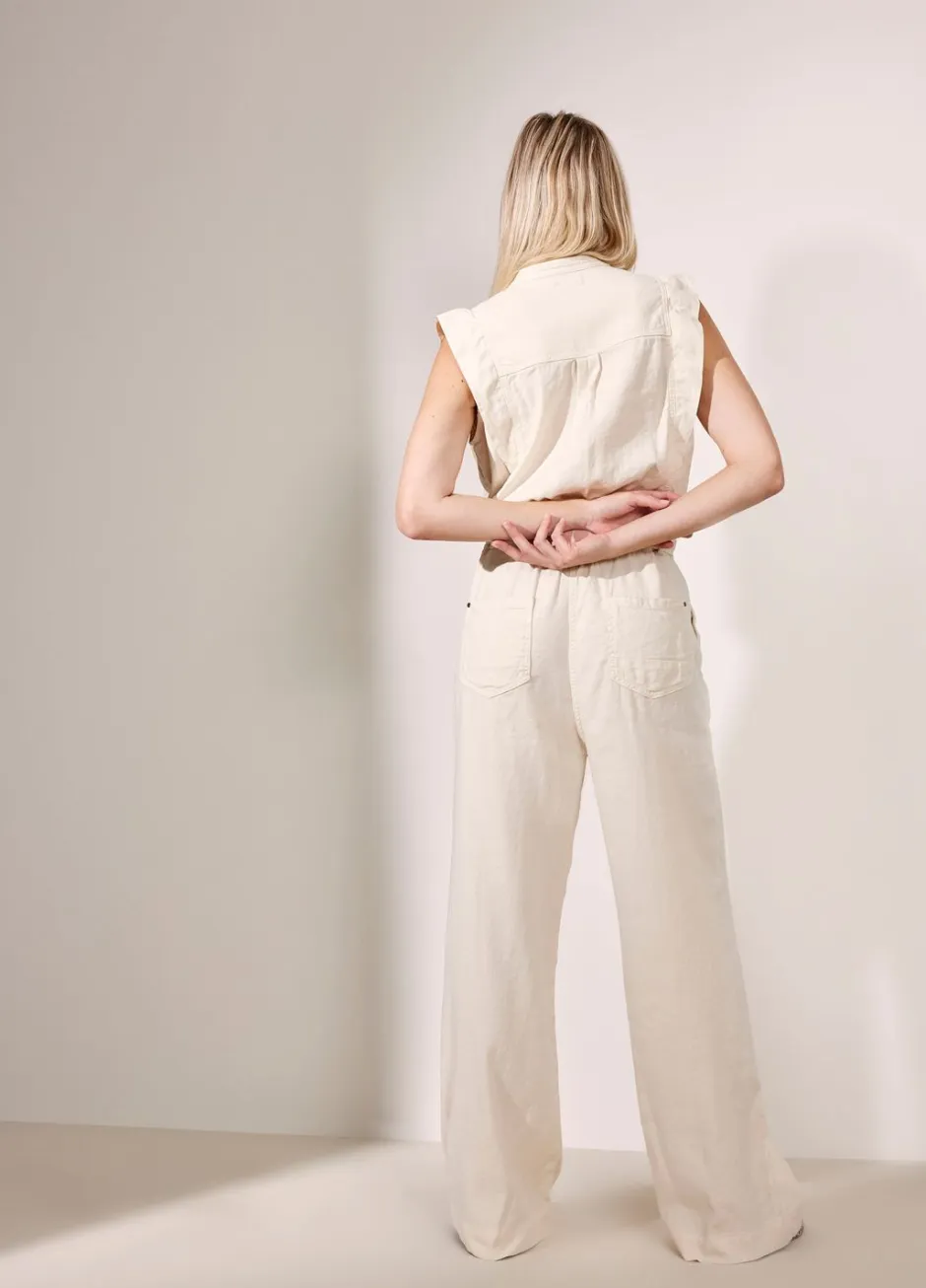 Vrouwen Summum Woman Katoen-Linnen Jumpsuit