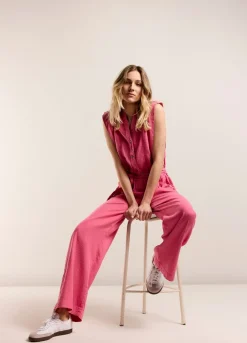 Vrouwen Summum Woman Katoen-Linnen Jumpsuit