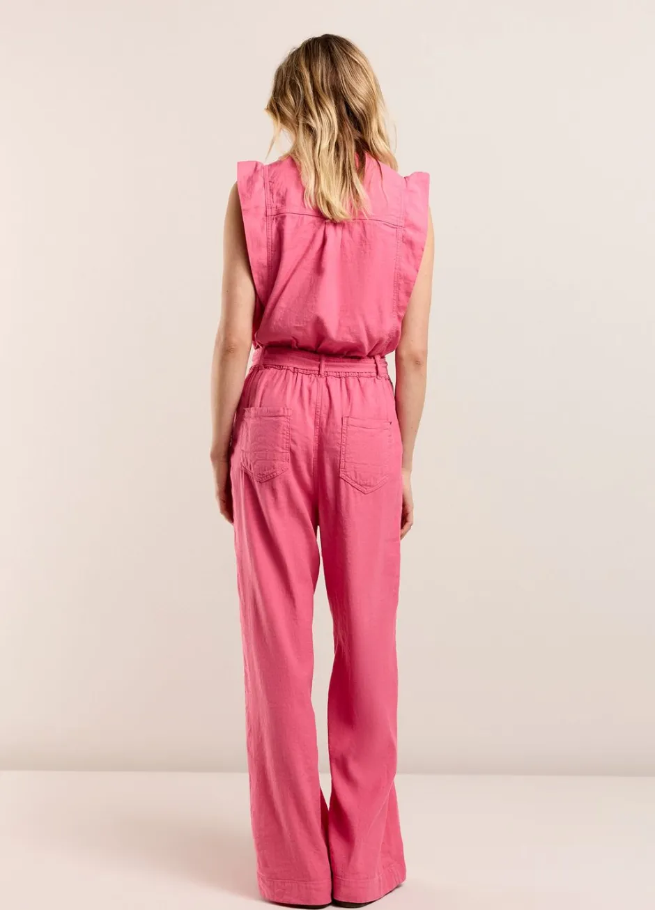 Vrouwen Summum Woman Katoen-Linnen Jumpsuit