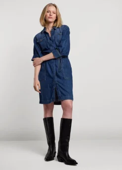 Vrouwen Summum Woman Korte Denim Jurk