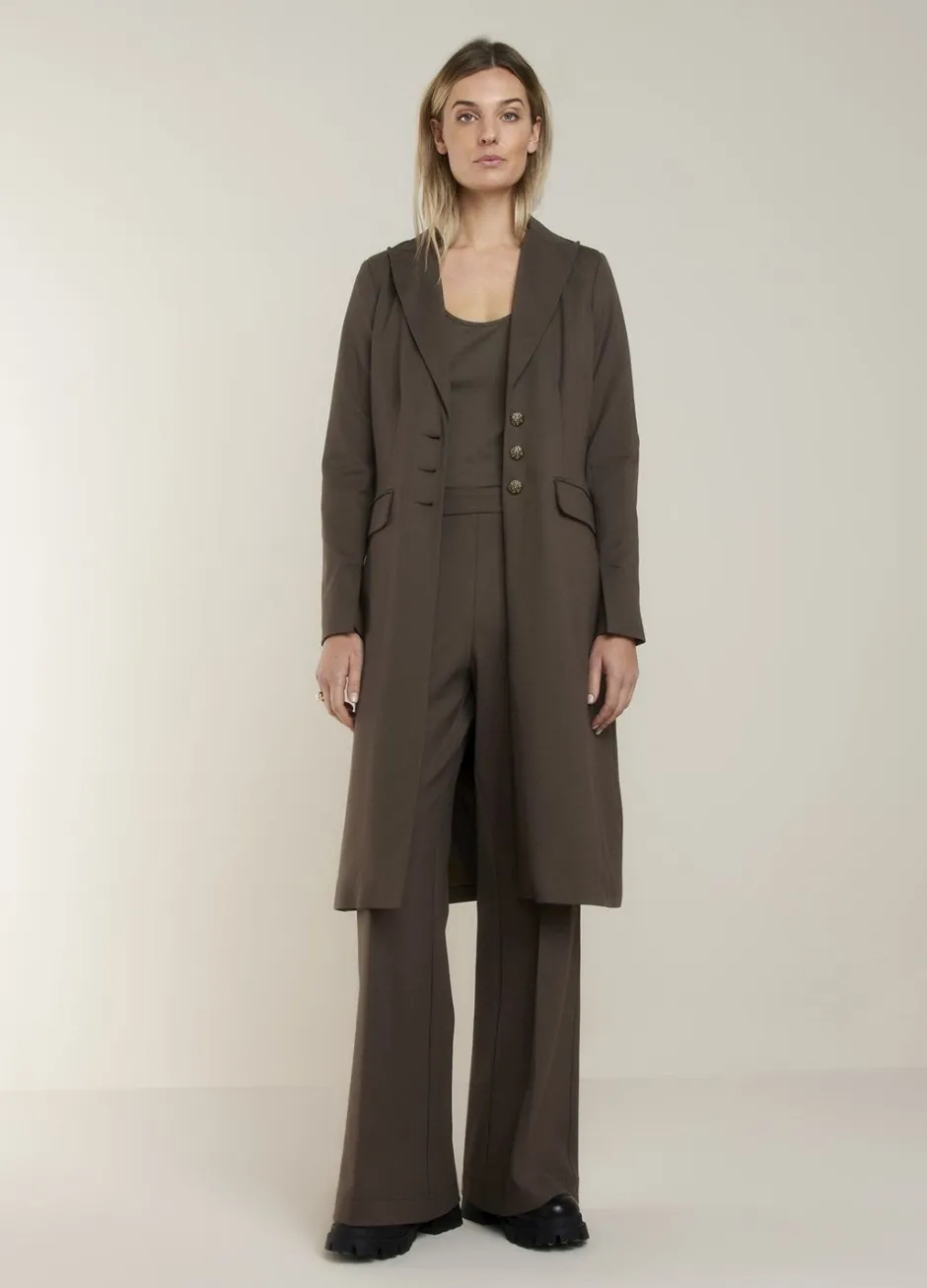Vrouwen Summum Woman Lange Blazer Getailleerd
