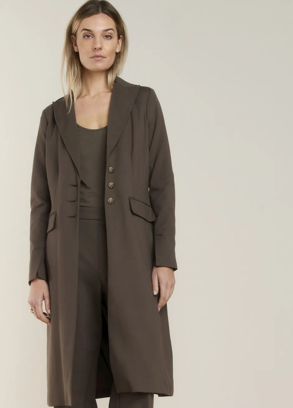 Vrouwen Summum Woman Lange Blazer Getailleerd