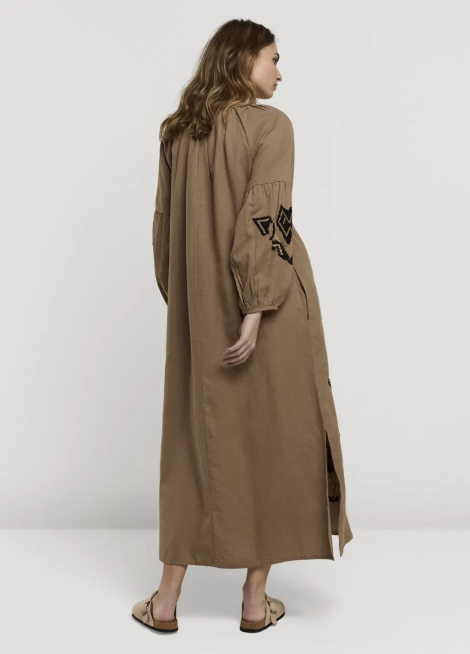 Vrouwen Summum Woman Lange Jurk Met Borduur