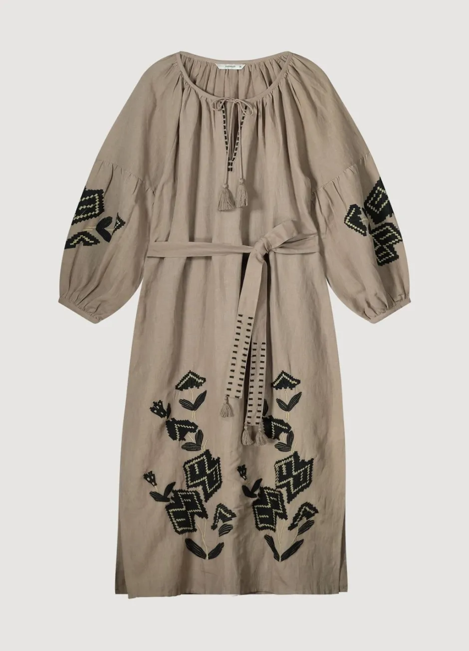 Vrouwen Summum Woman Lange Jurk Met Borduur