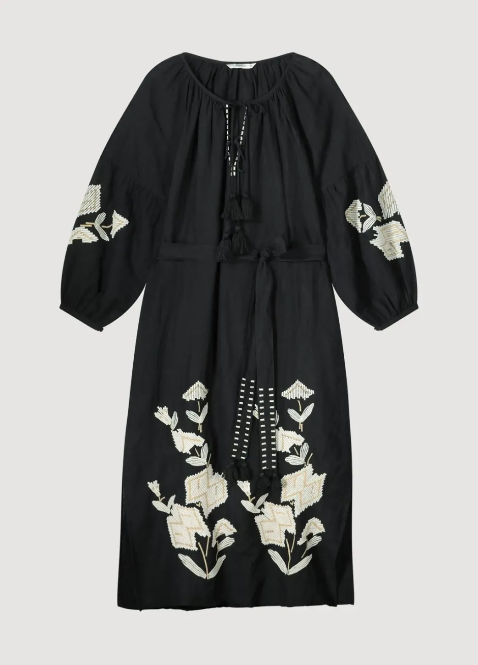 Vrouwen Summum Woman Lange Jurk Met Borduur