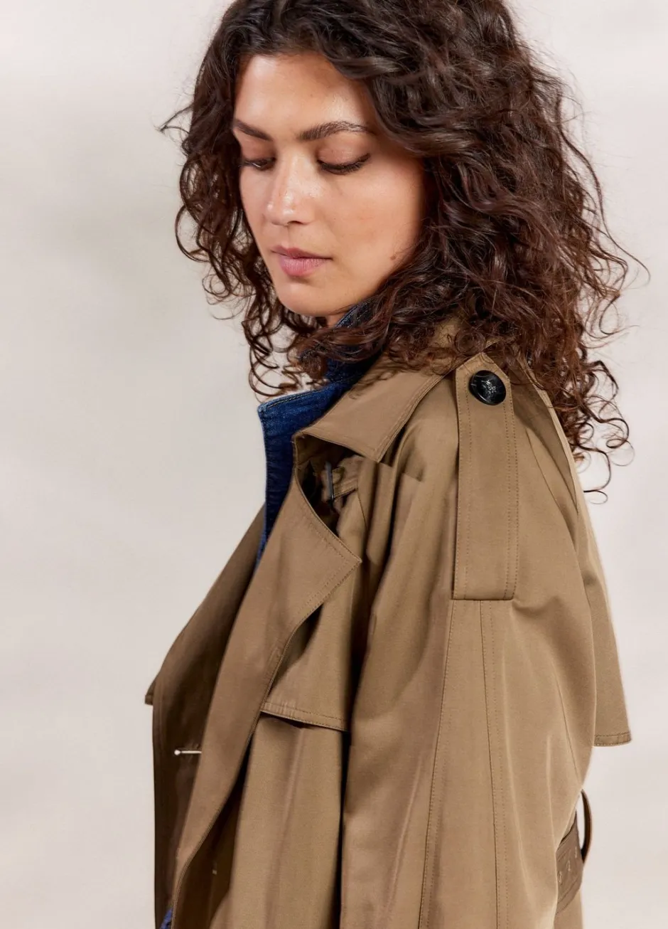 Vrouwen Summum Woman Lange Trenchcoat