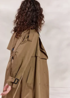 Vrouwen Summum Woman Lange Trenchcoat