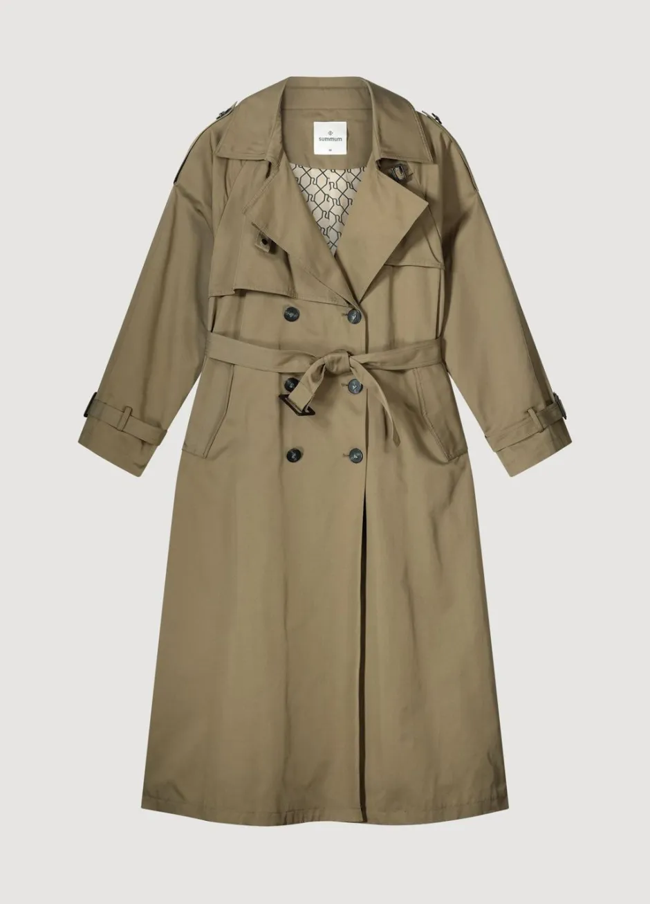 Vrouwen Summum Woman Lange Trenchcoat