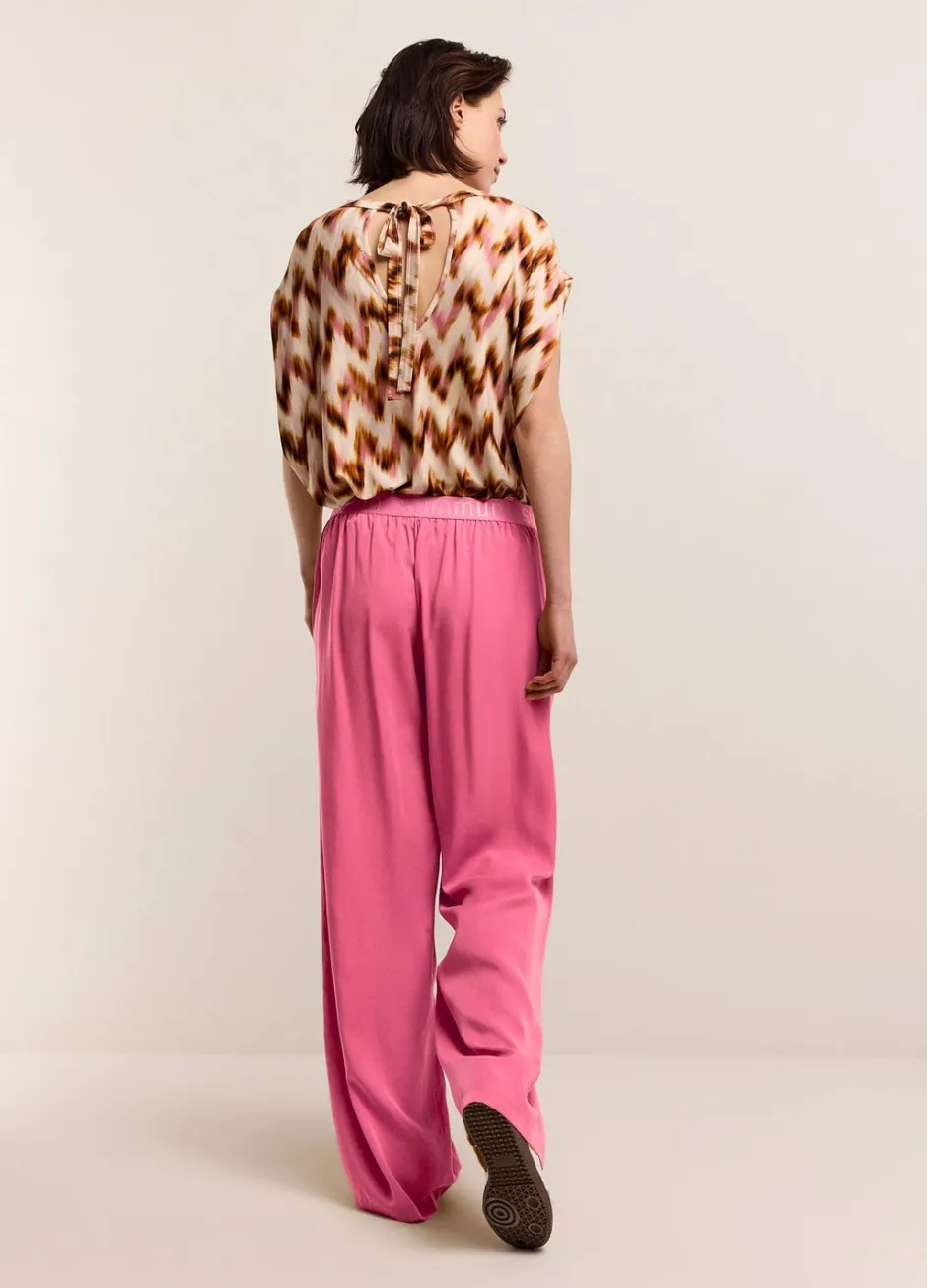Vrouwen Summum Woman Luchtige Broek Met Rechte Pijp