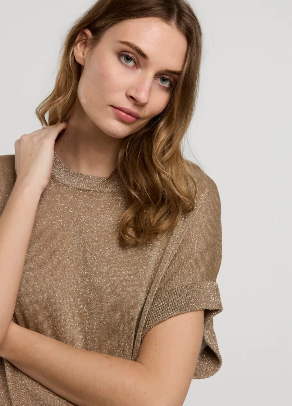 Vrouwen Summum Woman Lurex Boxy Truitje
