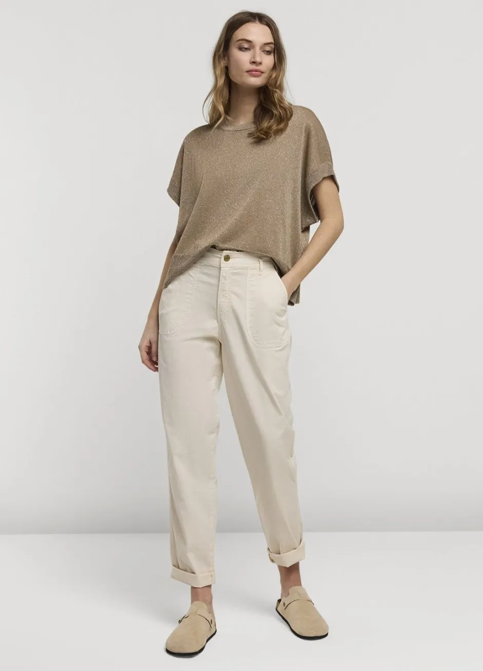 Vrouwen Summum Woman Lurex Boxy Truitje