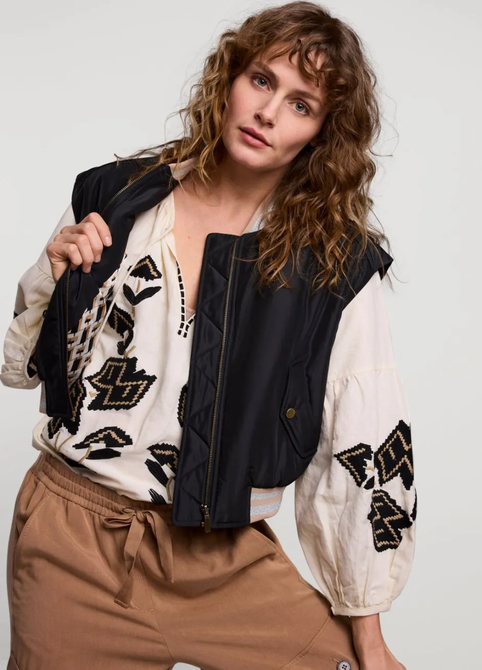 Vrouwen Summum Woman Mouwloos Bomberjack