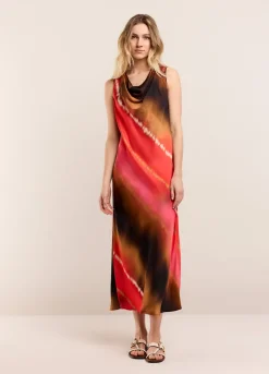 Vrouwen Summum Woman Mouwloze Jurk Faded Print