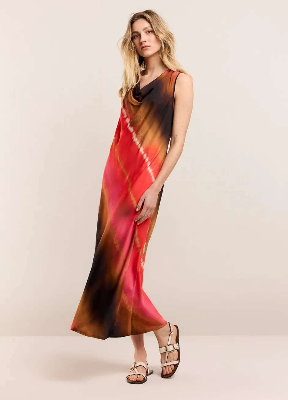 Vrouwen Summum Woman Mouwloze Jurk Faded Print