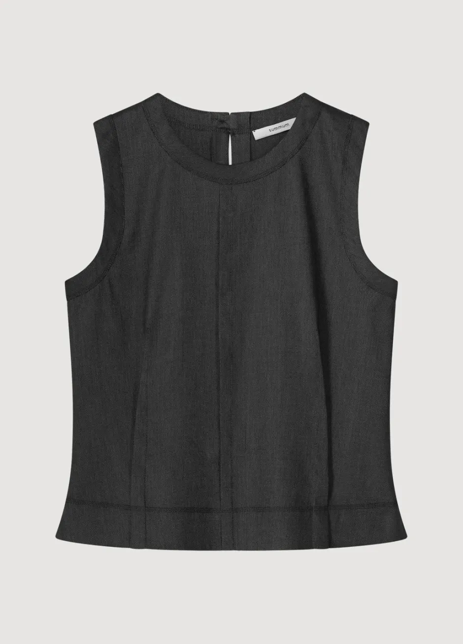Vrouwen Summum Woman Mouwloze Top Linnenmix