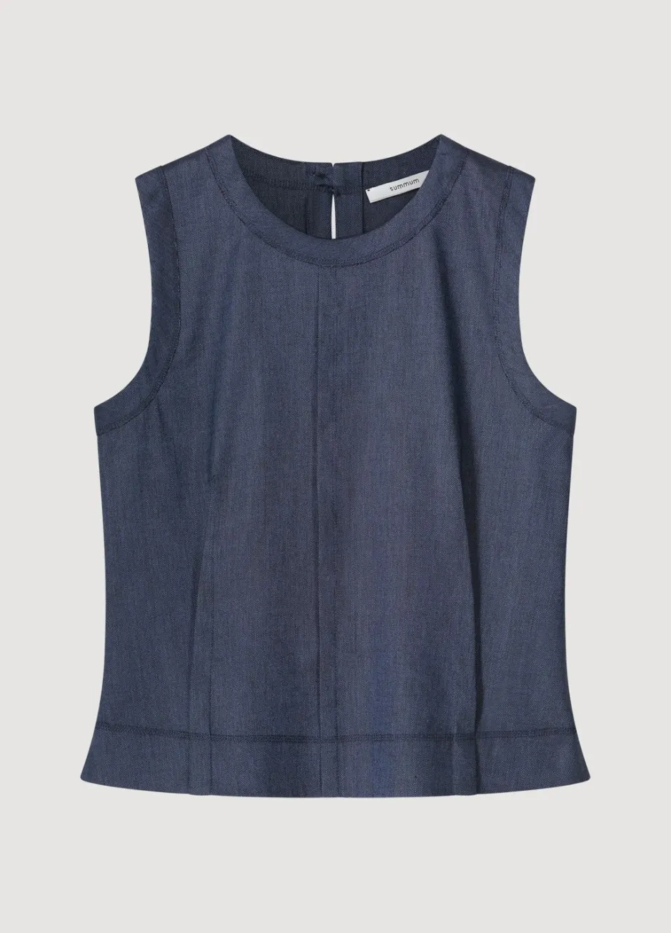 Vrouwen Summum Woman Mouwloze Top Linnenmix