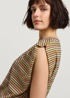 Vrouwen Summum Woman Mouwloze Top Met Streepjes