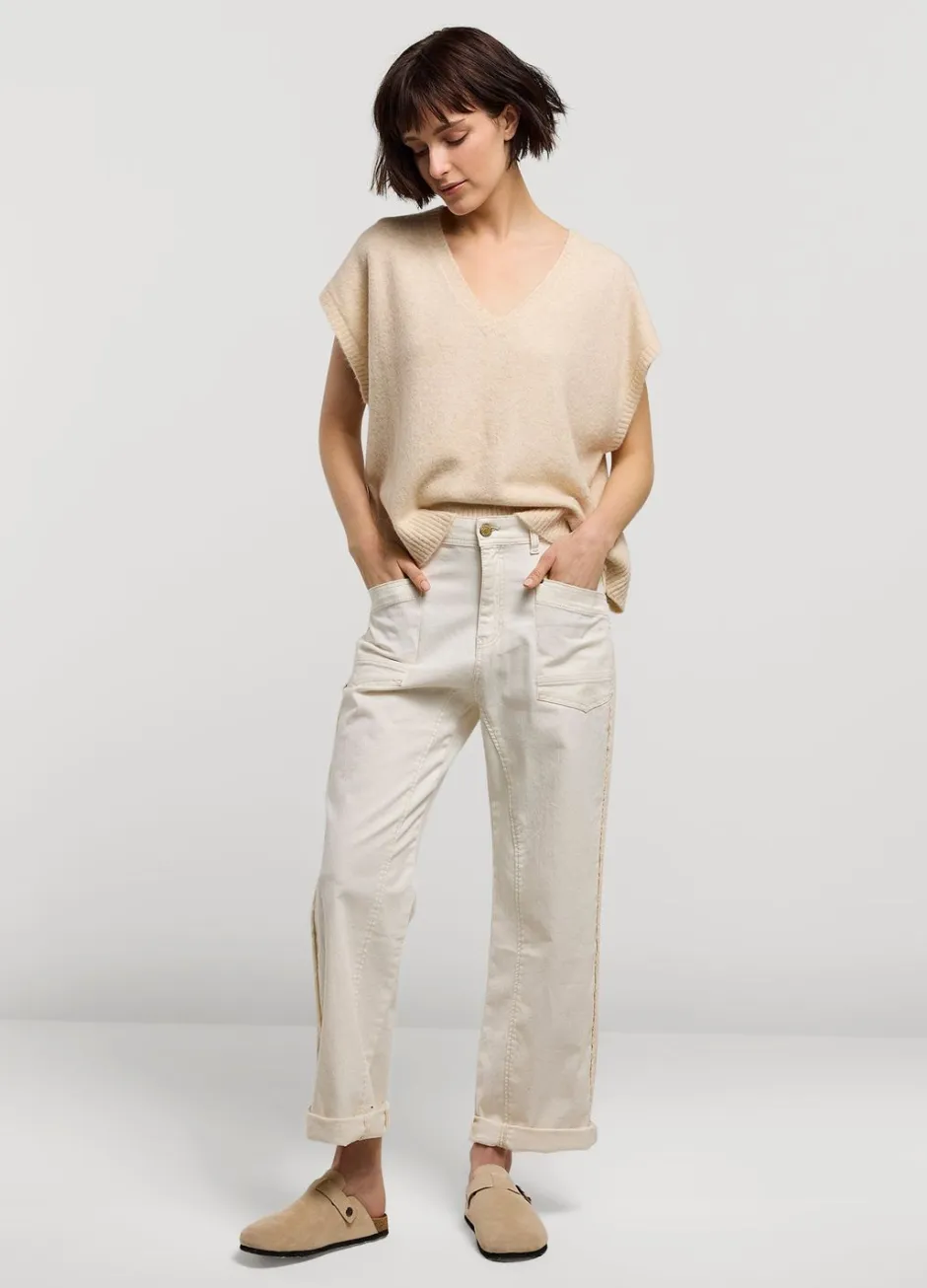Vrouwen Summum Woman Mouwloze Trui Oversized