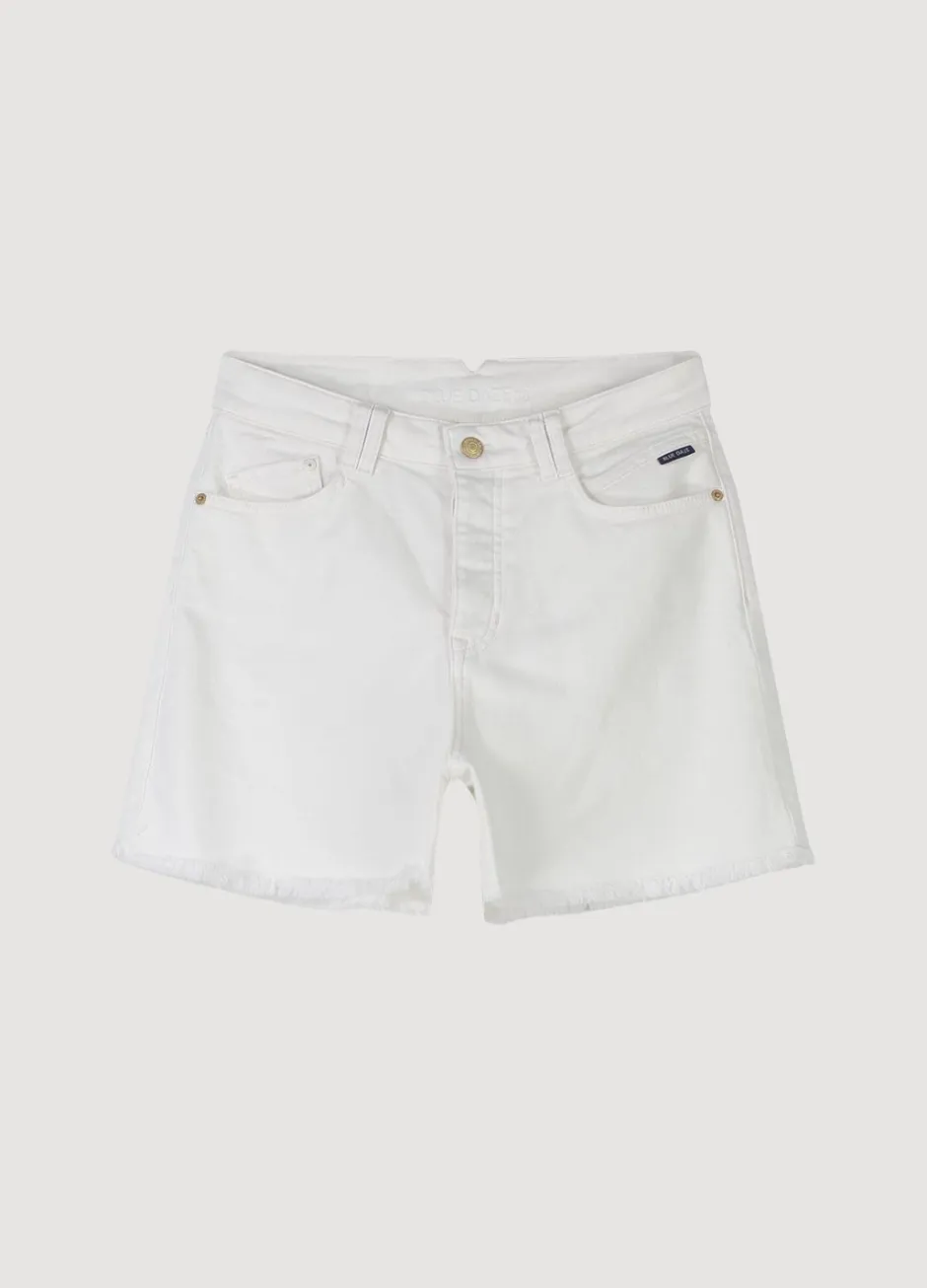 Vrouwen Summum Woman Off White Denim Short