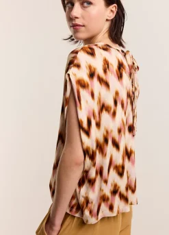 Vrouwen Summum Woman Oversized Zigzag Top