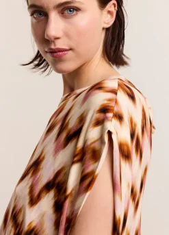 Vrouwen Summum Woman Oversized Zigzag Top