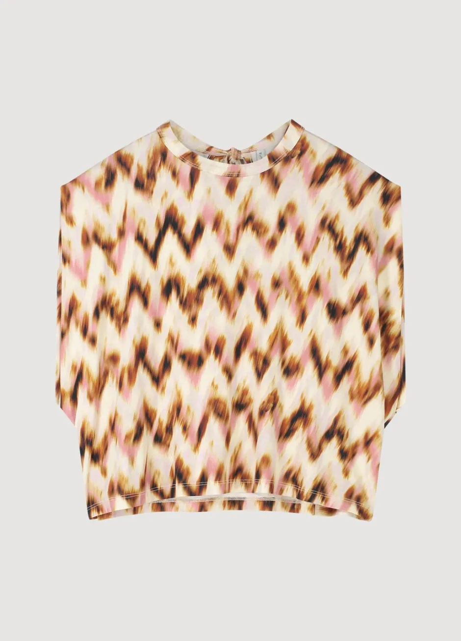 Vrouwen Summum Woman Oversized Zigzag Top