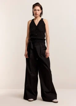Vrouwen Summum Woman Palazzo Broek Met Ceintuur