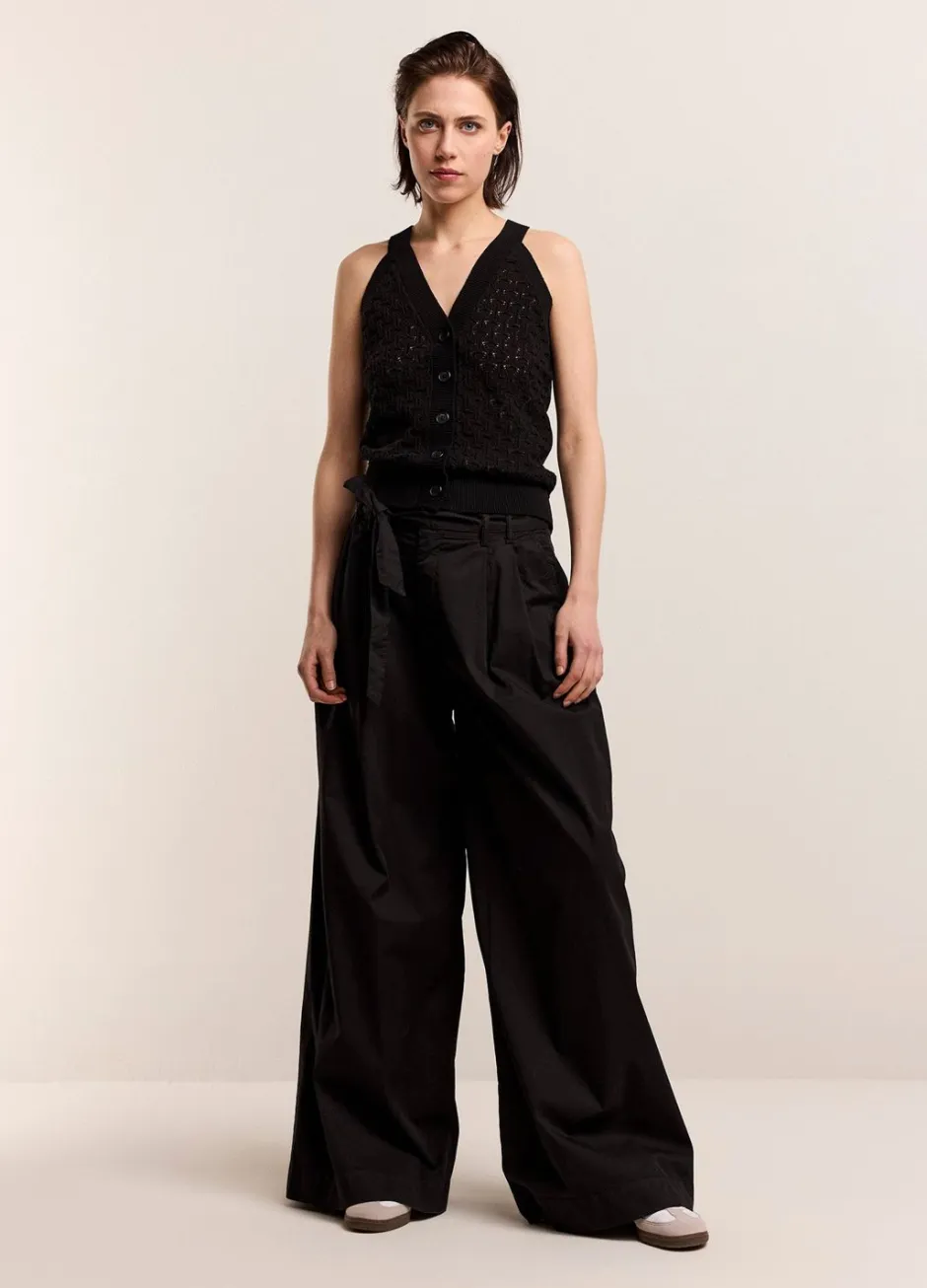 Vrouwen Summum Woman Palazzo Broek Met Ceintuur