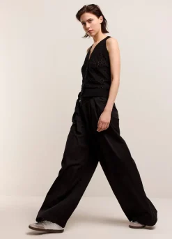 Vrouwen Summum Woman Palazzo Broek Met Ceintuur