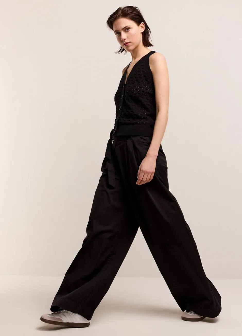 Vrouwen Summum Woman Palazzo Broek Met Ceintuur