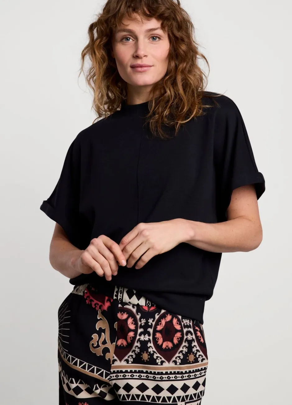 Vrouwen Summum Woman Scuba Top Met Korte Mouw