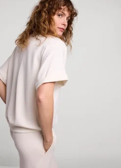 Vrouwen Summum Woman Scuba Top Met Korte Mouw
