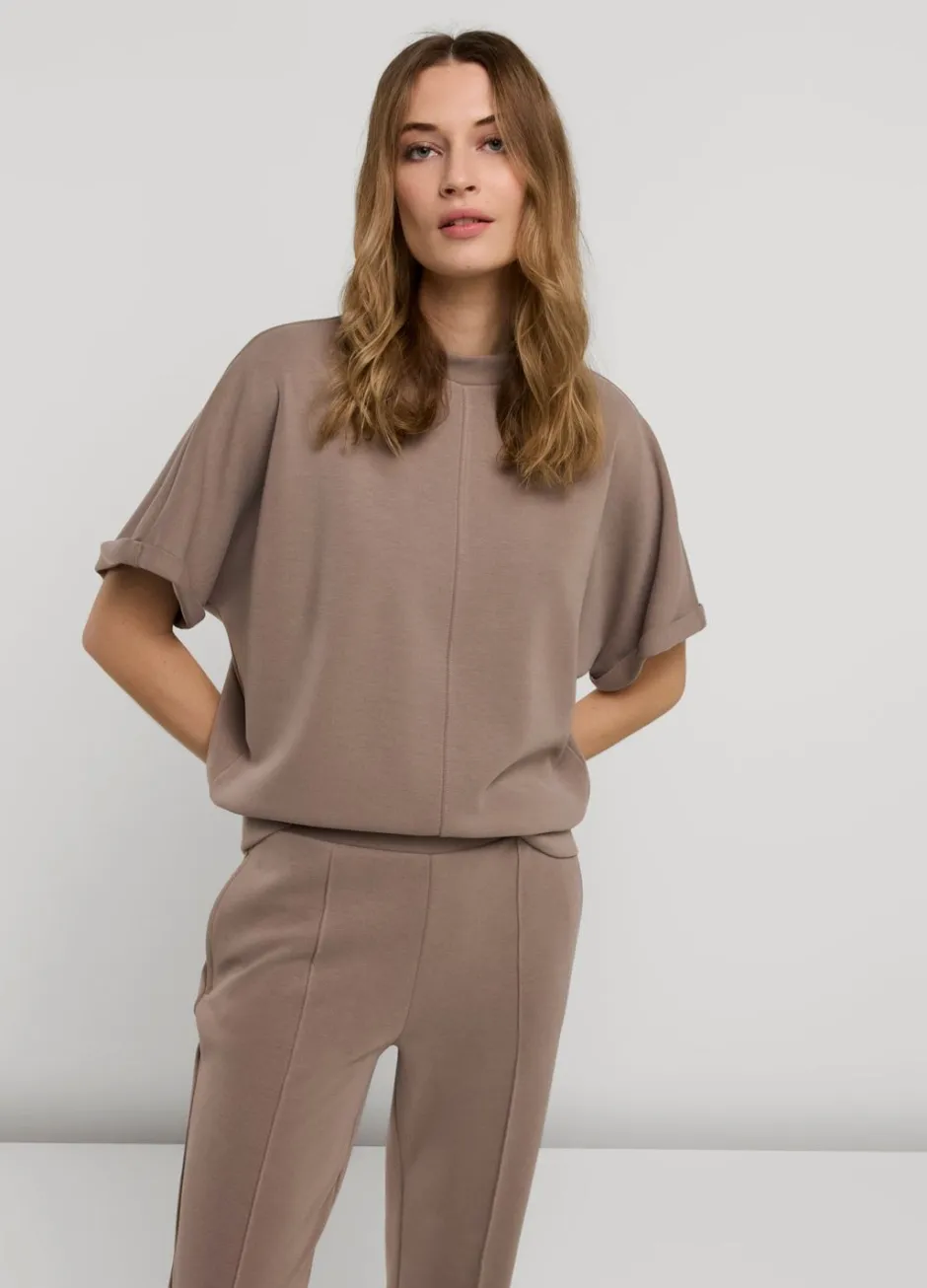 Vrouwen Summum Woman Scuba Top Met Korte Mouw