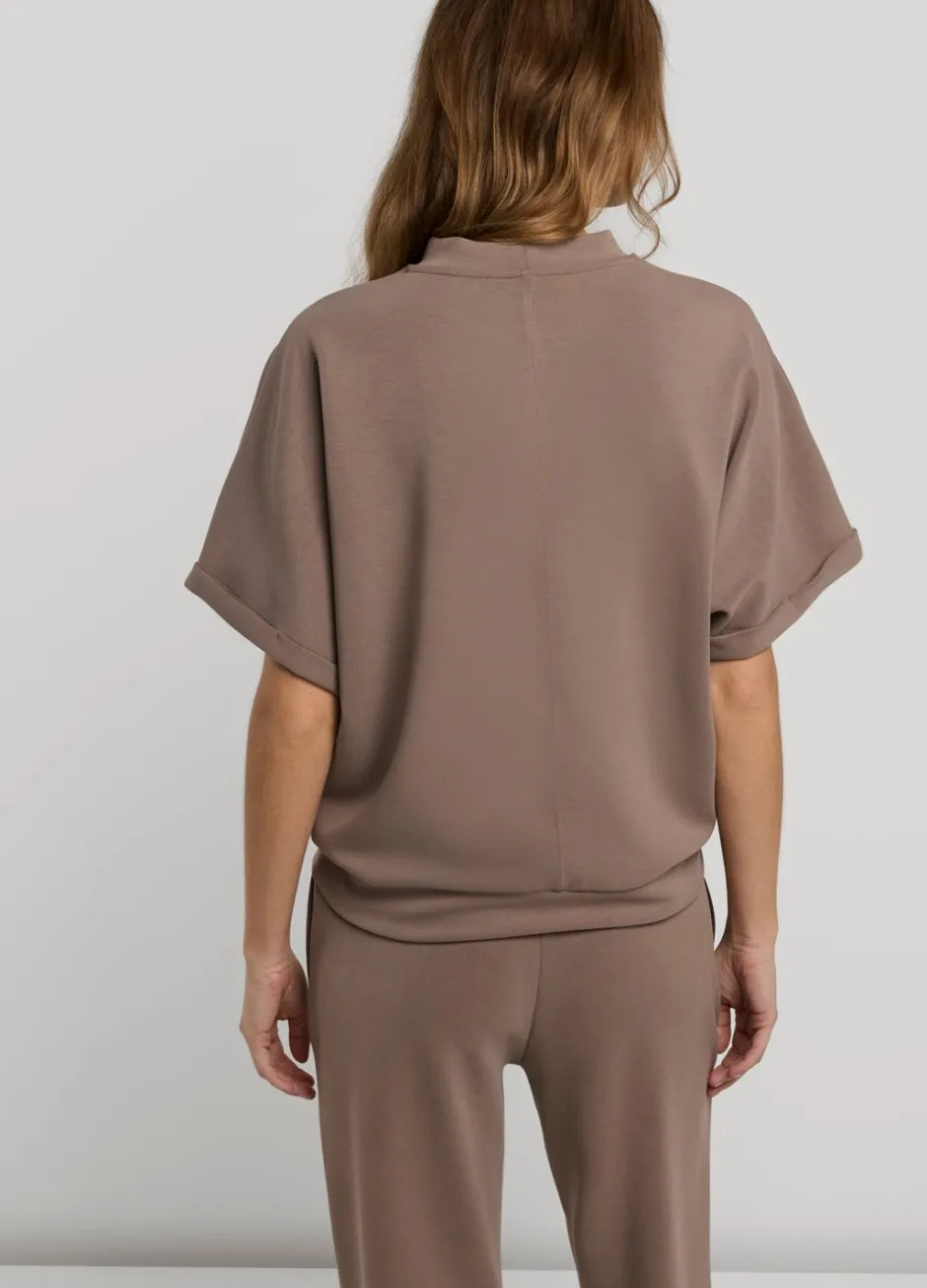 Vrouwen Summum Woman Scuba Top Met Korte Mouw