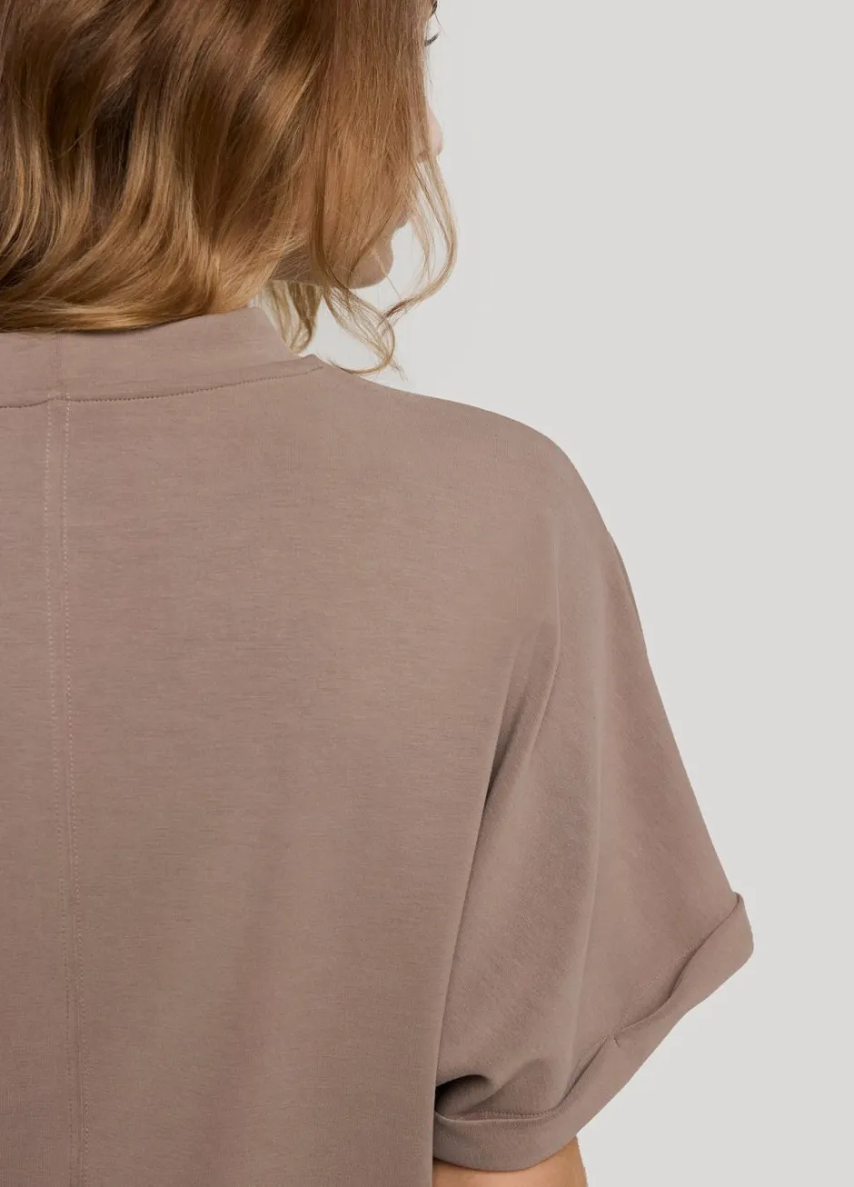 Vrouwen Summum Woman Scuba Top Met Korte Mouw
