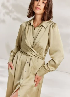 Vrouwen Summum Woman Silky Touch Doorknoopjurk