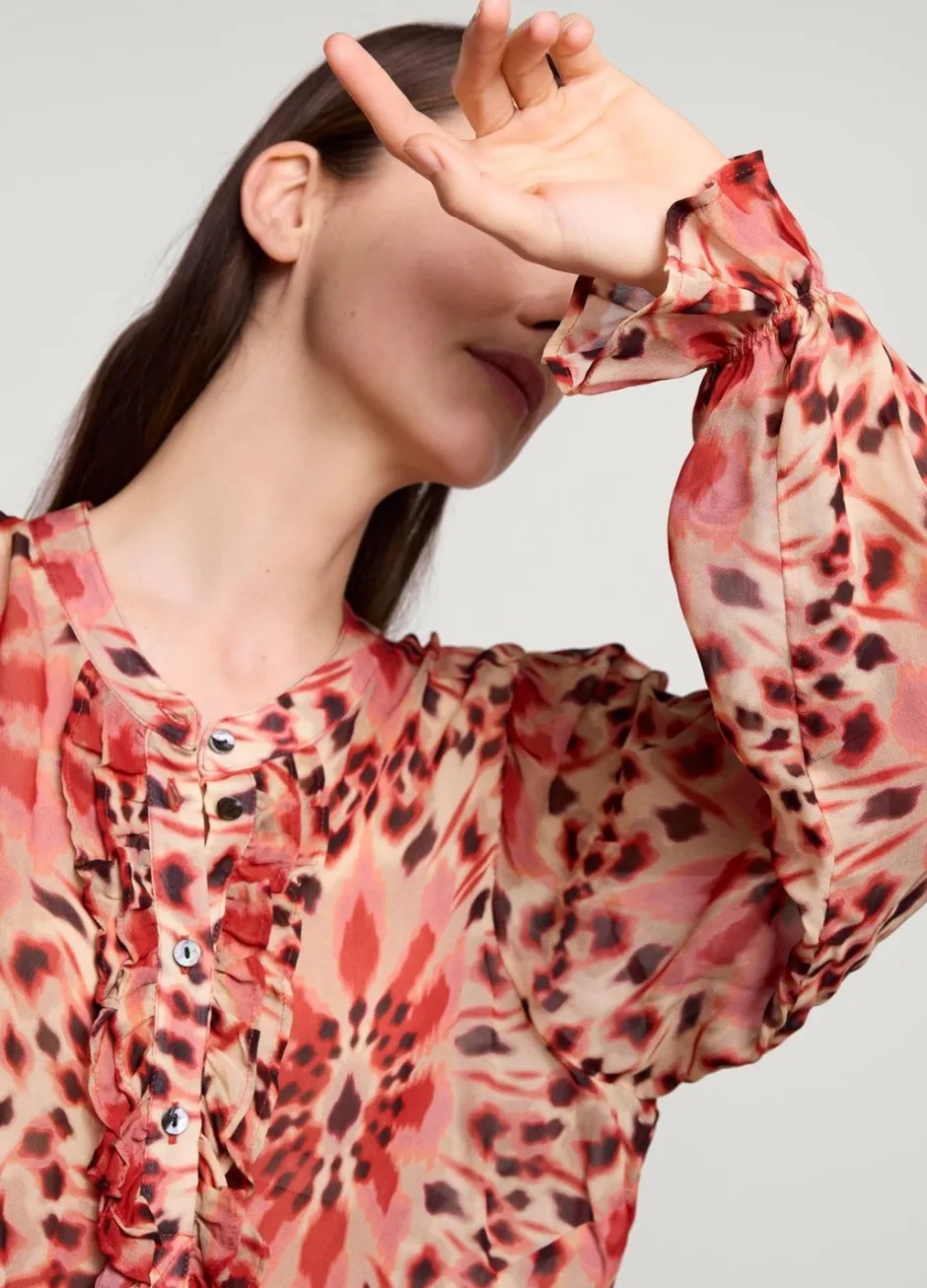 Vrouwen Summum Woman Top Met Dubbele Ruches
