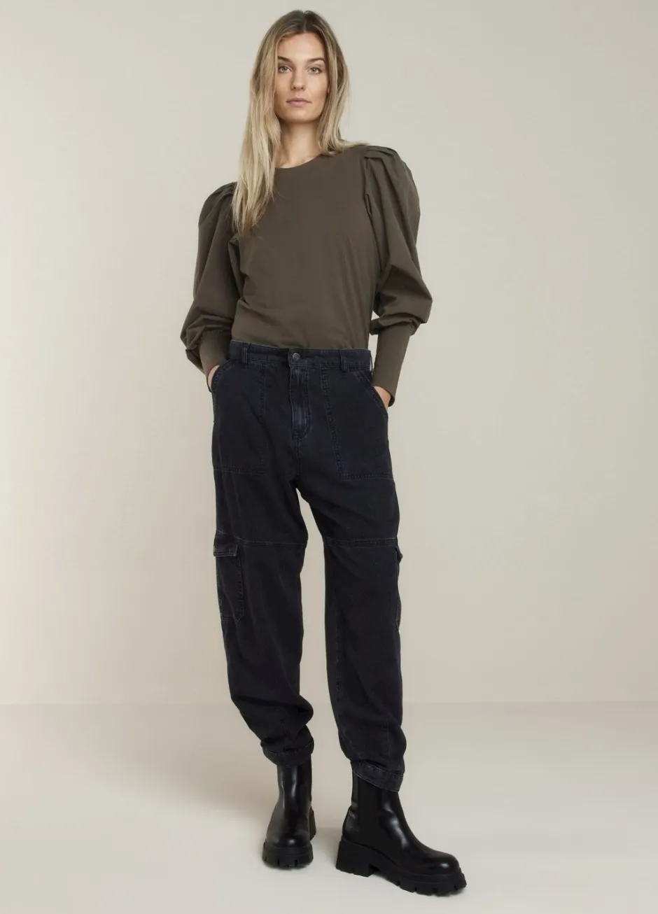 Vrouwen Summum Woman Top Met Opvallende Mouw