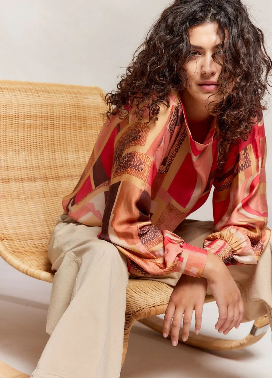 Vrouwen Summum Woman Top Met Smalle Boothals