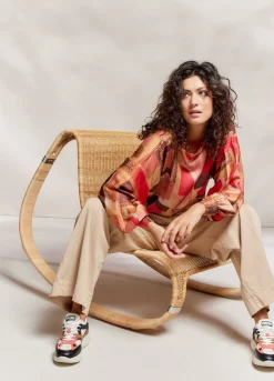 Vrouwen Summum Woman Top Met Smalle Boothals