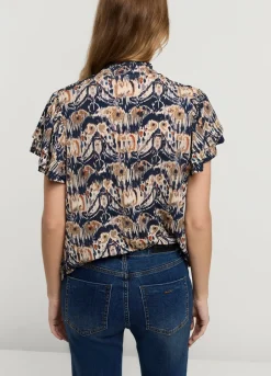 Vrouwen Summum Woman Top Met Vlindermouw
