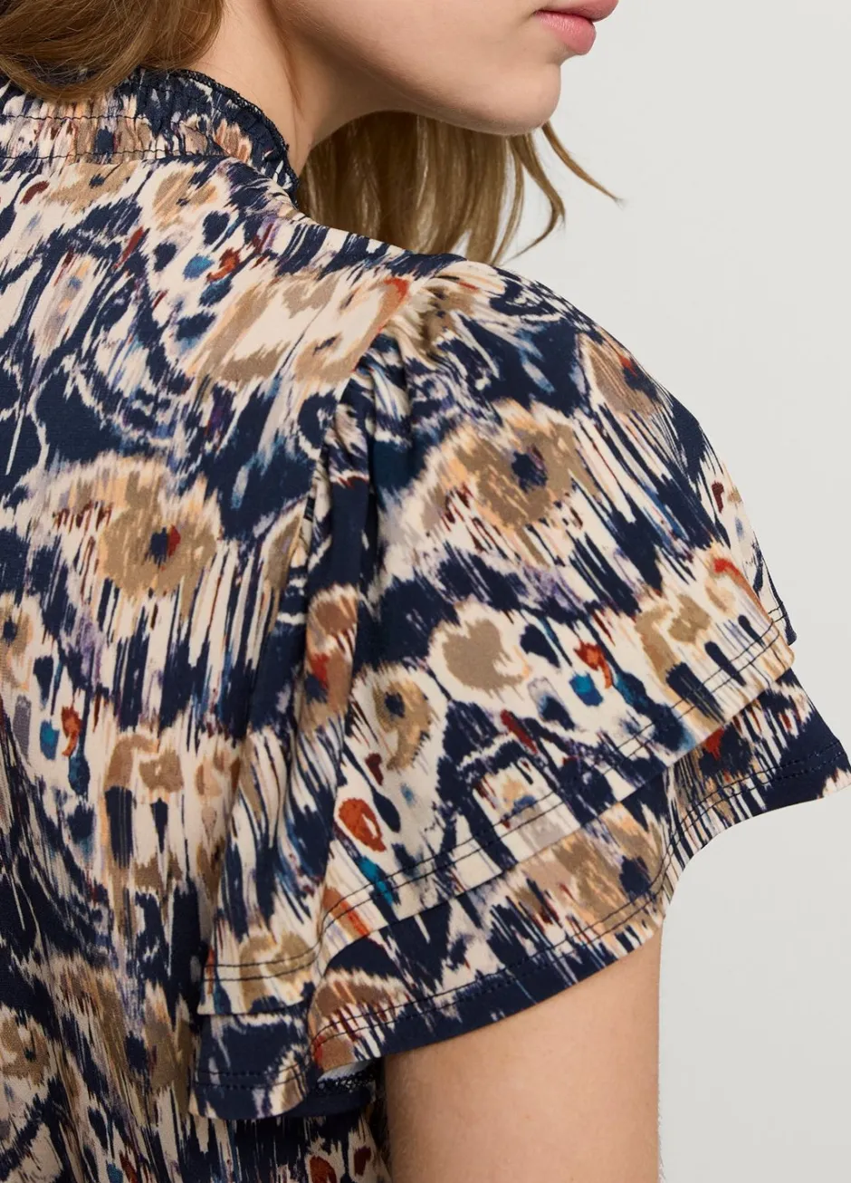Vrouwen Summum Woman Top Met Vlindermouw