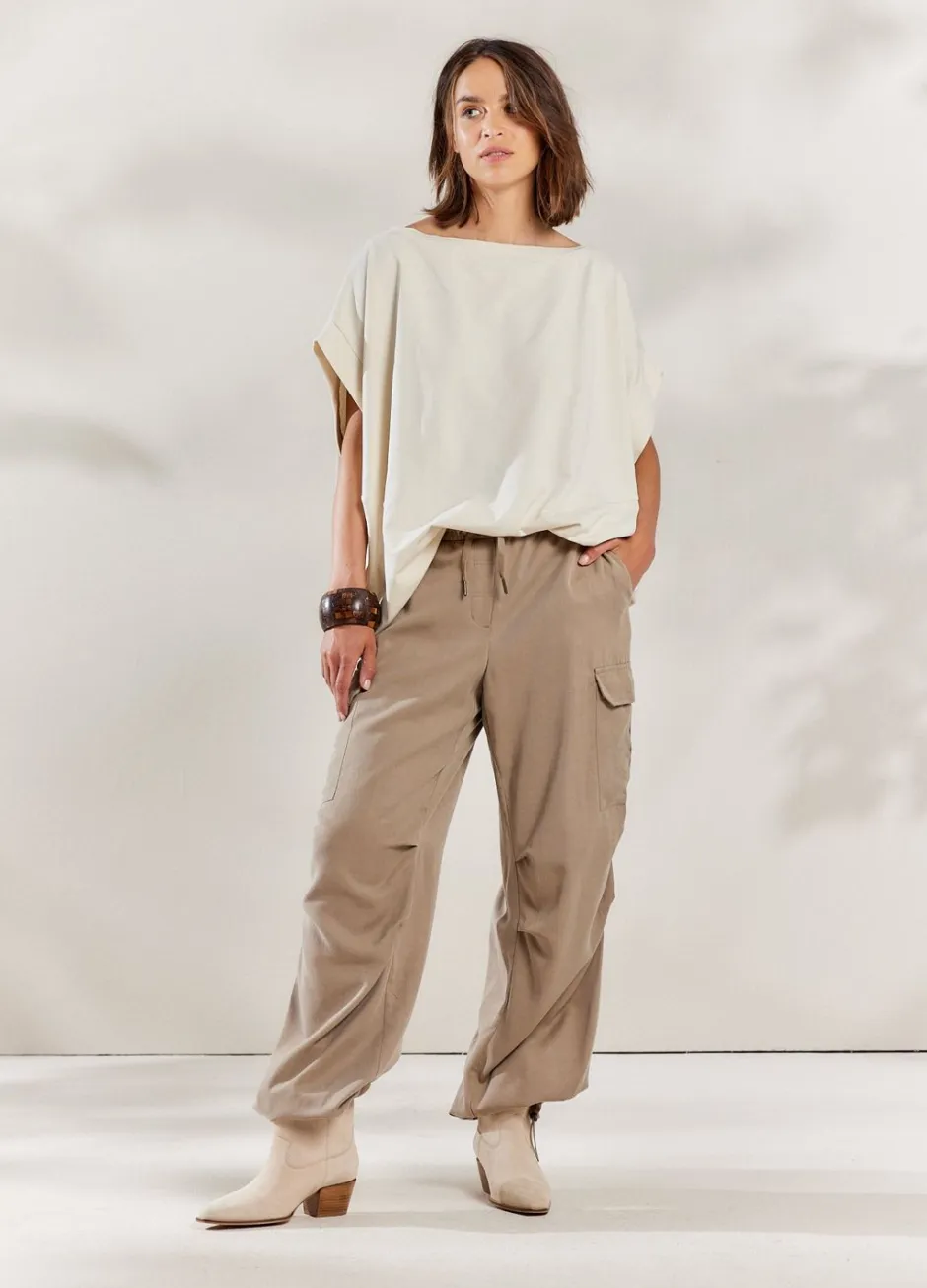 Vrouwen Summum Woman Top Met Wijde Boothals