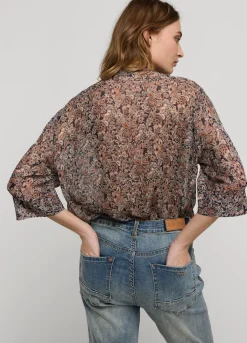 Vrouwen Summum Woman Transparante Blouse Bloemenprint