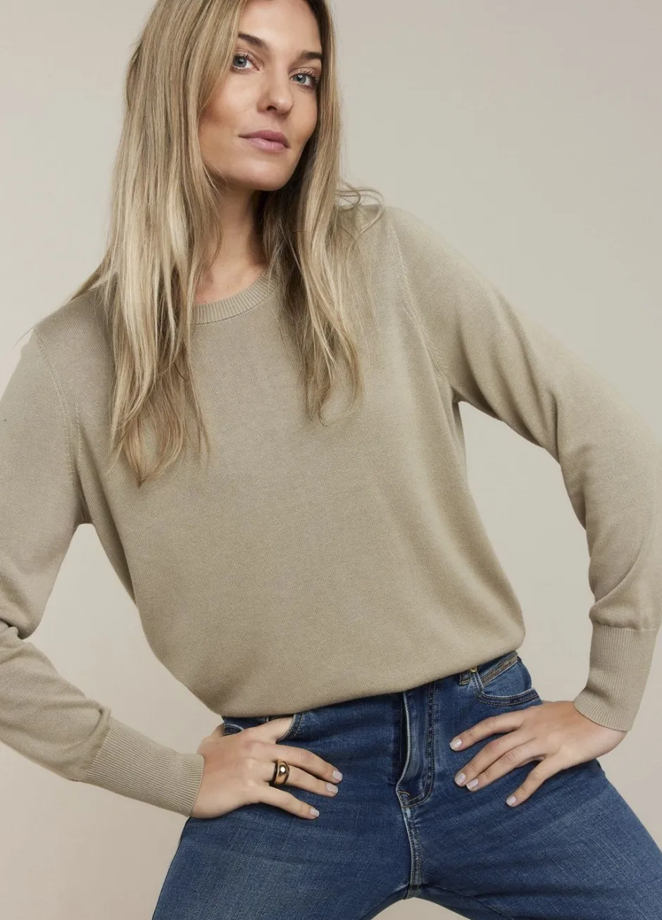 Vrouwen Summum Woman Trui Met Ronde Hals